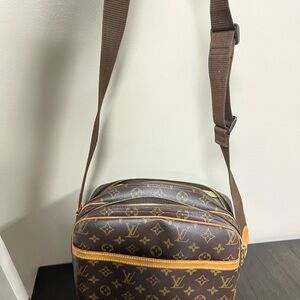 Louis Vuitton Brown Crossbody Bag Reporter Bag PM